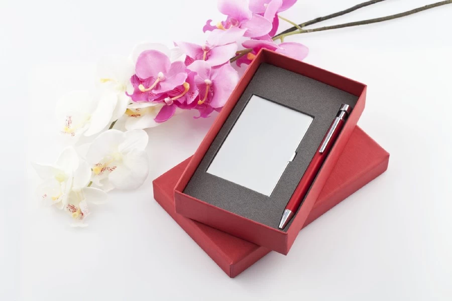 Набор Join: футляр для визиток и шариковая ручка Набор Join: футляр для визиток и шариковая ручка