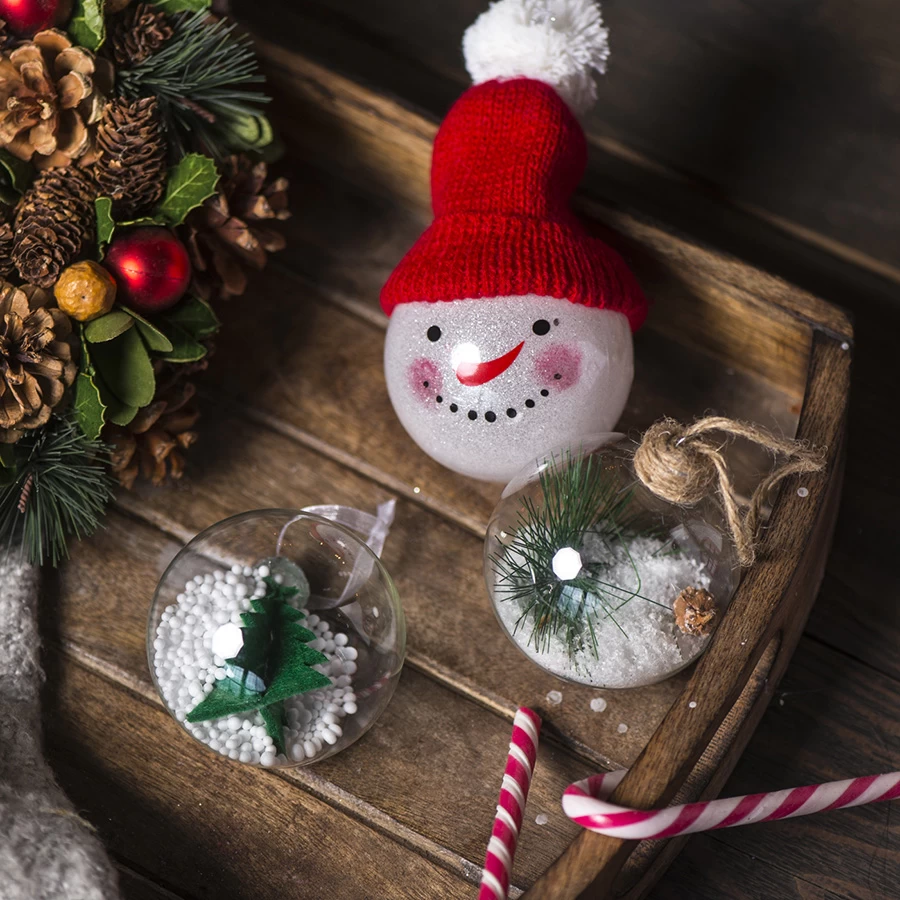 Шар новогодний "Snowman", диаметр 8 см. Шар новогодний "Snowman", диаметр 8 см.