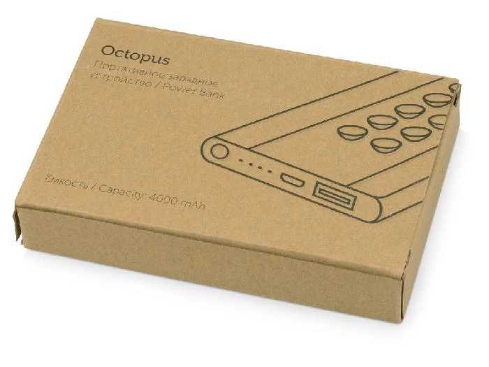 Портативное зарядное устройство "Octopus", 4000 mAh Портативное зарядное устройство "Octopus", 4000 mAh