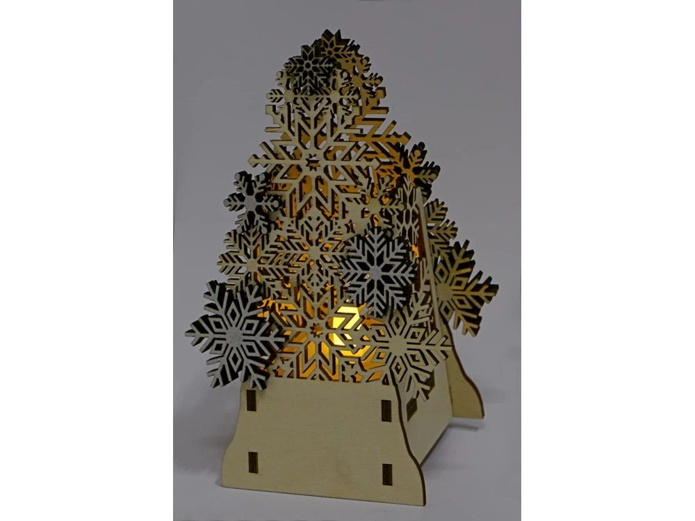 Декоративная фигура Ель с электрической свечой Декоративная фигура Ель с электрической свечой