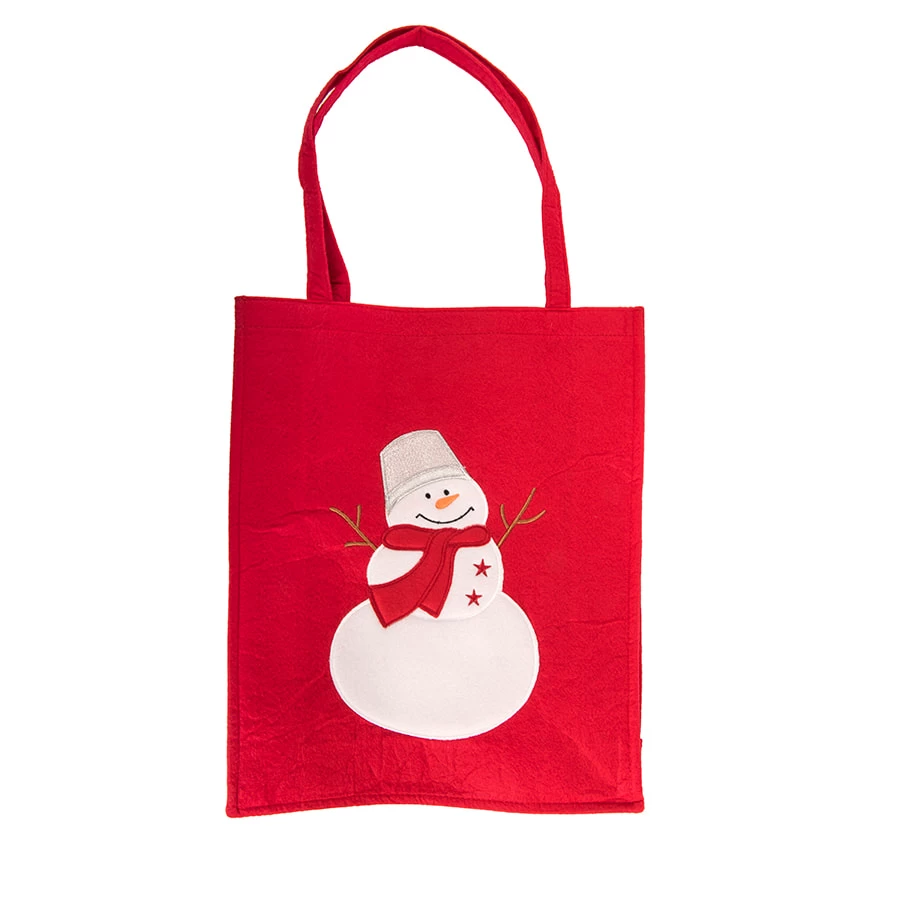Сумка "Снеговик" с аппликацией Сумка "Снеговик" с аппликацией