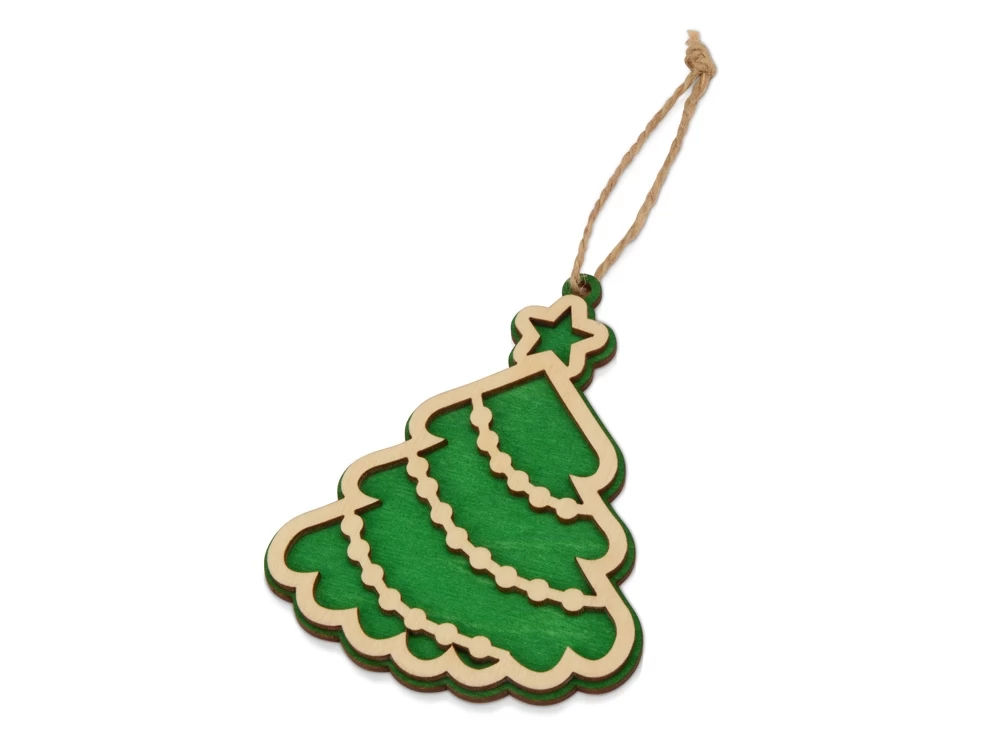 Подвеска деревянная Новогодняя ёлочка Подвеска деревянная Новогодняя ёлочка