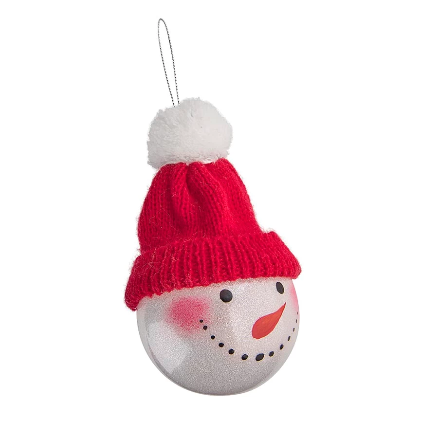 Шар новогодний "Snowman", диаметр 8 см. Шар новогодний "Snowman", диаметр 8 см.