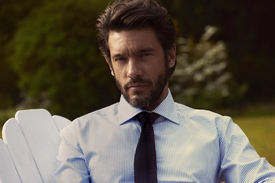 Рубашка мужская в полоску RENO (40;XL) Рубашка мужская в полоску RENO (40;XL)