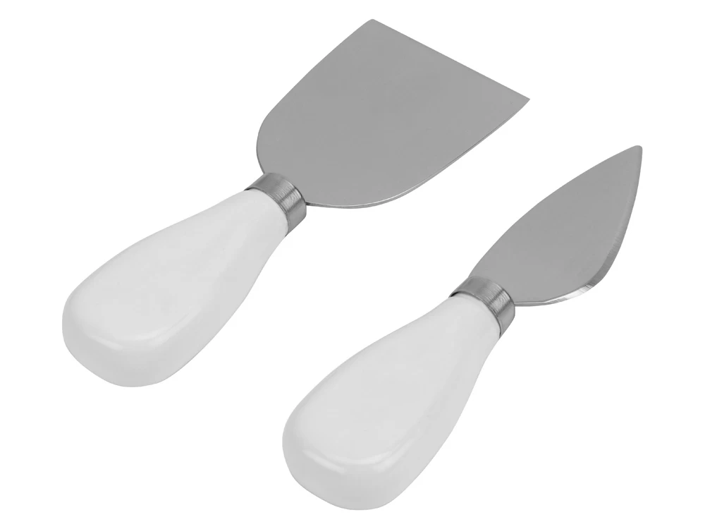 Набор для сыра Cheese Break: 2 ножа керамических на деревянной подставке, керамическая доска Набор для сыра Cheese Break: 2 ножа керамических на деревянной подставке, керамическая доска