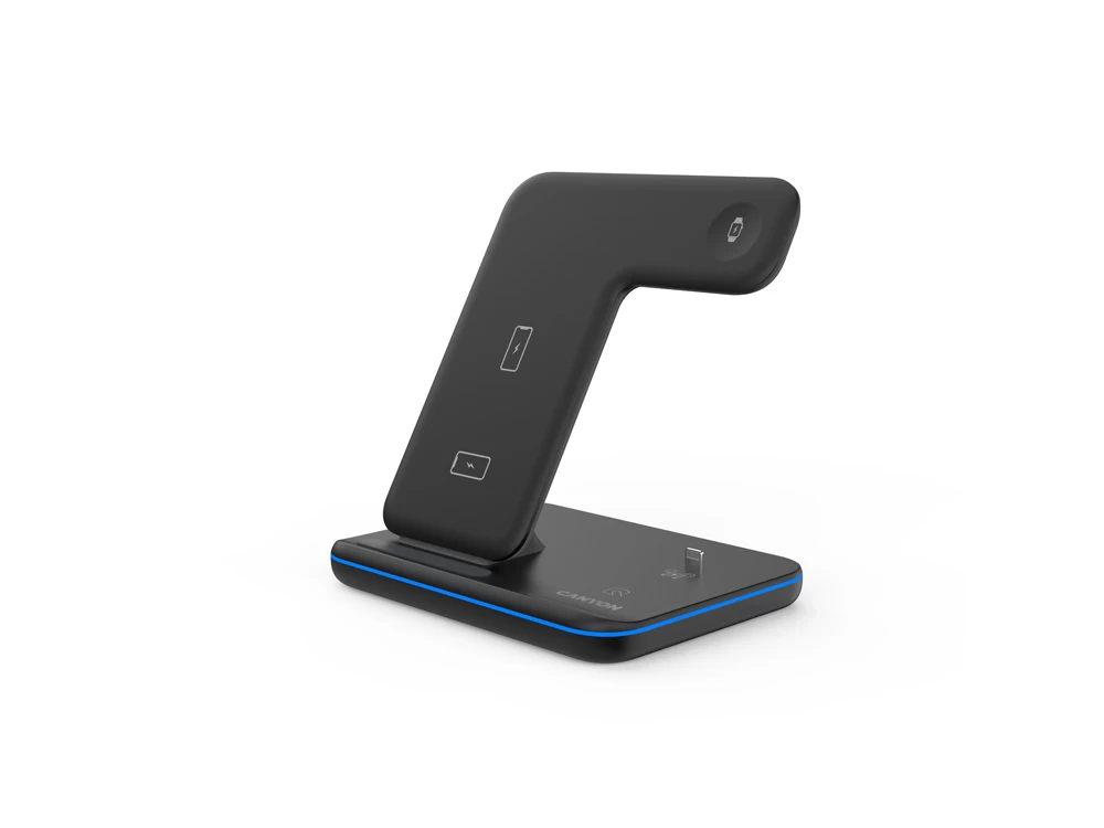 Беспроводное зарядное устройство для гаджетов 3-в-1 с технологией QI Canyon WS-302 (CNS-WCS302B) Беспроводное зарядное устройство для гаджетов 3-в-1 с технологией QI Canyon WS-302 (CNS-WCS302B)