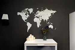 Деревянная карта мира World Map Wall Decoration Medium