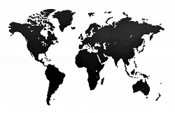 Деревянная карта мира World Map Wall Decoration Medium (30)