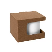 Коробка для кружек 23504, 26701, размер 12,3х10,0х9,2 см, микрогофрокартон