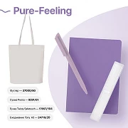 Набор подарочный PURE-FEELING: ежедневник, ручка, футляр, сумка